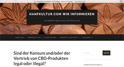 Desktop Screenshot of hanfkultur.com